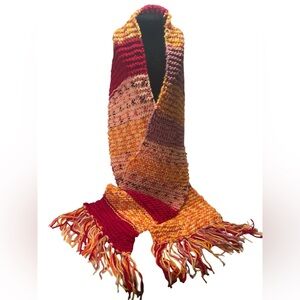 Multicolor Hand Knitted Scarf